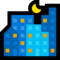 Night With Stars emoji on Microsoft